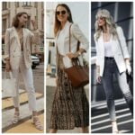 Outfits con blazer color crudo o crema