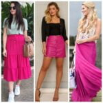 outfit con falda fucsia