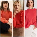 Outfit con sueter color coral