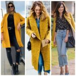 Outfits con abrigos mostraza