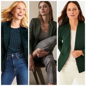 Outfits con blazer verde oscuro