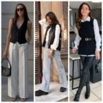 look con chaleco negro