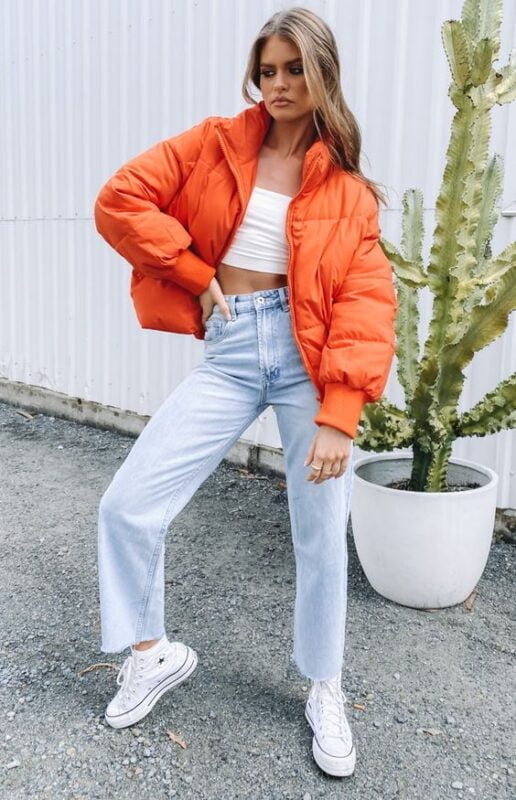 look juvenil compera bomber inflada