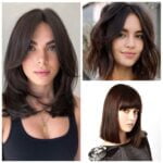 corte largo medio cabello grueso peinado