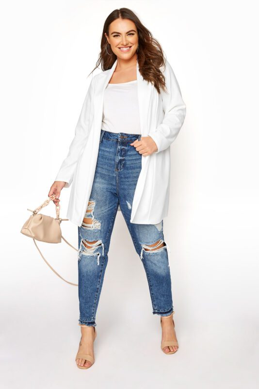 jean chupin rasdgado y blazer