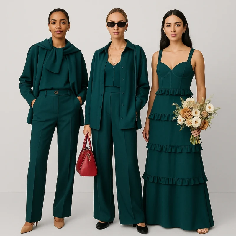 Verde azulado Transformador Colores de moda verano 2026