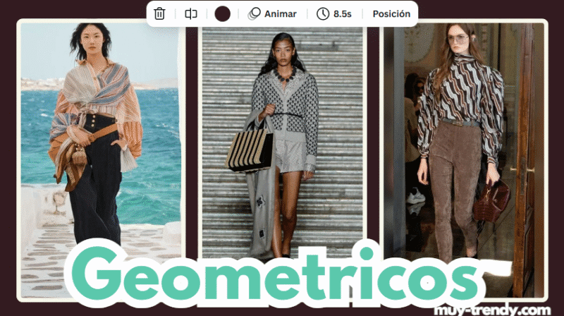 Geometrico Estampados moda 2026
