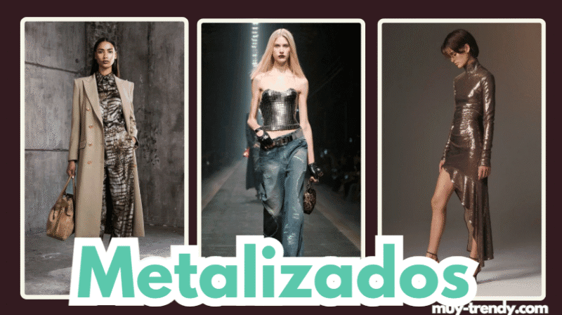 Metalizada Telas moda 2026